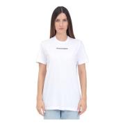 Wit Logo T-shirt voor Vrouwen Dsquared2 , White , Dames