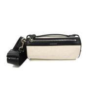 Pre-owned Canvas shoulder-bags Burberry Vintage , White , Dames