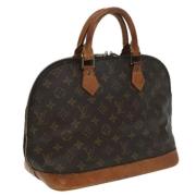 Pre-owned Canvas handbags Louis Vuitton Vintage , Brown , Dames