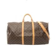 Pre-owned Canvas travel-bags Louis Vuitton Vintage , Brown , Unisex