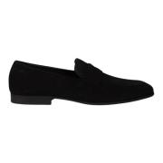 Suède Mocassins voor Heren Boss , Black , Heren