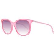 Rosa Vierkante Zonnebril Verlooplens Guess , Pink , Dames