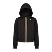 Stijlvolle Zip-through Sweatshirt voor Dames K-Way , Black , Dames