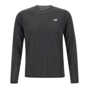 Zwarte Sweater Collectie New Balance , Black , Heren