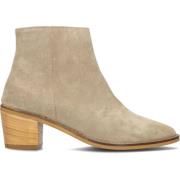 Beige Suède Gevlochten Enkellaars Notre-v , Beige , Dames