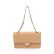 Pre-owned Leather chanel-bags Chanel Vintage , Brown , Dames