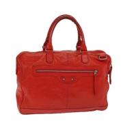 Pre-owned Leather handbags Balenciaga Vintage , Red , Dames