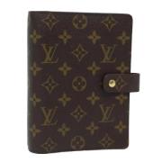 Pre-owned Canvas home-office Louis Vuitton Vintage , Brown , Dames