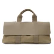 Pre-owned Canvas handbags Hermès Vintage , Brown , Dames