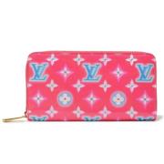 Pre-owned Leather wallets Louis Vuitton Vintage , Pink , Dames