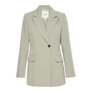 Aansluitend Blazer Jas Shadow Soaked in Luxury , Gray , Dames