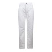 Elongated High-Rise Wide Leg Jeans Dolce & Gabbana , White , Dames