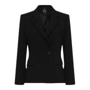 Dubbelbreasted Zwarte Blazer Marella , Black , Dames