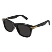 Stijlvolle Zwarte Zonnebril Cartier , Black , Unisex