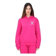 Fuchsia Hoodie met Sport Edtn.09 Print Dsquared2 , Pink , Dames