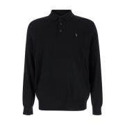 Merino Polo Sweater Zwart Polo Ralph Lauren , Black , Heren