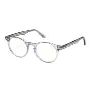 Blauw Blok Brillenmontuur Licht Grijs Tom Ford , Gray , Unisex