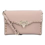 Leather handbags Valentino , Pink , Dames