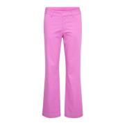 Flared Chino Broek Cyclamen Kaffe , Pink , Dames