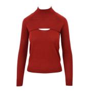 Stijlvolle Turtlenecks voor Reguliere Pasvorm Patrizia Pepe , Red , Da...