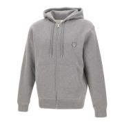 Grijze Katoenen Hoodie Maison Kitsuné , Gray , Heren