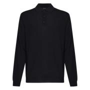 Klassieke Polo Shirt N0011 Zanone , Black , Heren