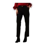 Zwarte Elegante Pantalon voor Vrouwen Twinset , Black , Dames