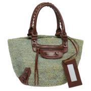 Pre-owned Fabric handbags Balenciaga Vintage , Green , Dames