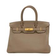 Pre-owned Leather handbags Hermès Vintage , Brown , Dames