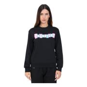 Zwarte Crewneck Sweatshirt met Gekleurde Logo Print Dsquared2 , Black ...