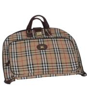 Pre-owned Canvas travel-bags Burberry Vintage , Beige , Dames