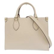 Pre-owned Fabric louis-vuitton-bags Louis Vuitton Vintage , Beige , Da...