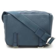 Pre-owned Leather shoulder-bags Loewe Pre-owned , Blue , Dames