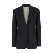 Zwart Blazer Jas Tela , Black , Dames