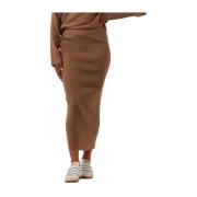 Elegante Maxi Rok Moscow , Brown , Dames