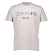 Grijze T-shirt met 24i I1p Iceberg , Gray , Heren