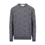 Donkergrijze Sweaters Iceberg , Gray , Heren