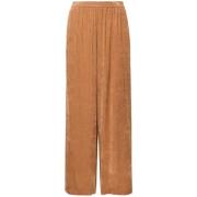 Karamelbruine Corduroy Broek Rechte Pijp Forte Forte , Brown , Dames