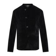 Corduroy blazer Emporio Armani , Black , Heren