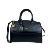 Stijlvolle Dames Tote Tas Armani Exchange , Black , Dames