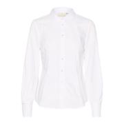 Optical White Shirt Top Kaffe , White , Dames