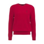 Rode Gebreide Trui Aw24 Handwas Ralph Lauren , Red , Heren