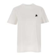 Dames Ster Logo Wit T-shirt Golden Goose , White , Dames