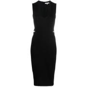 K103 Nero Midi Jurk Patrizia Pepe , Black , Dames