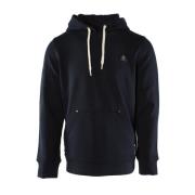 Blauw Katoen Seaton Hoodie Sweater Moose Knuckles , Blue , Heren