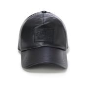 Faux Leather Urban Baseball Cap Iceberg , Black , Dames