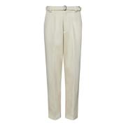 Witte wol katoenen broek Low Brand , White , Heren