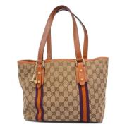 Pre-owned Canvas gucci-bags Gucci Vintage , Brown , Dames