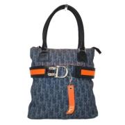 Pre-owned Fabric dior-bags Dior Vintage , Blue , Dames