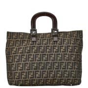 Pre-owned Canvas fendi-bags Fendi Vintage , Brown , Dames